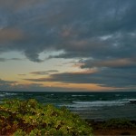 Beautiful Ocean Sunset Over Ocean